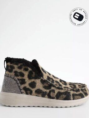 HEYDUDE Denny Leopard Boot Size 9